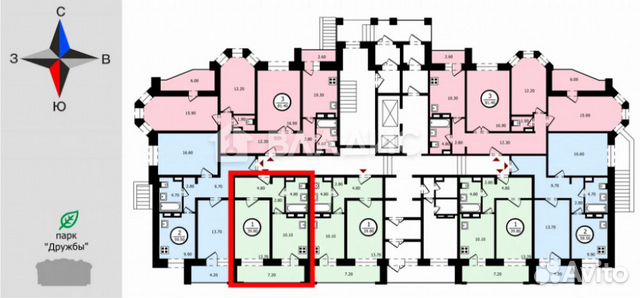 1-к квартира, 39.8 м², 10/17 эт.