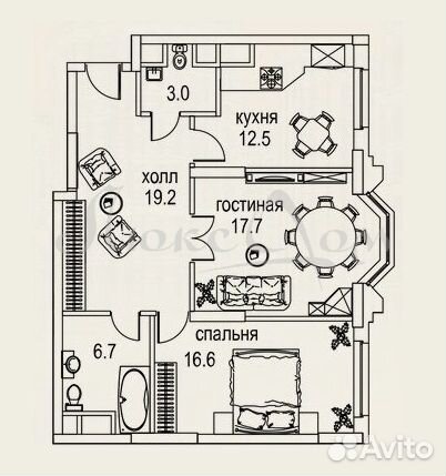 2-к квартира, 76.1 м², 29/32 эт.