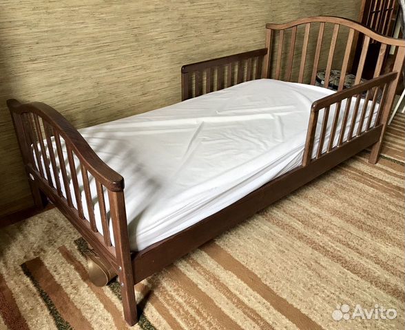 Детская кровать (массив) с ортоматрасом Аскона