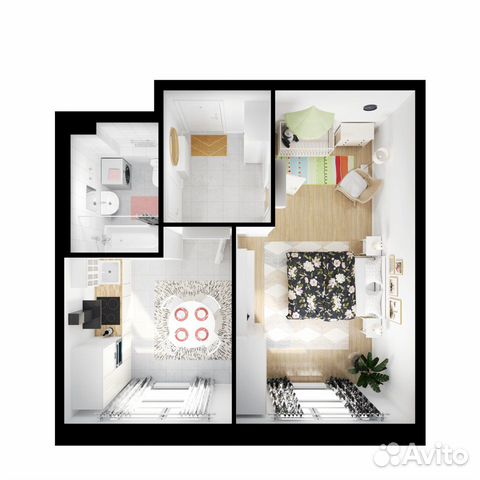 1-к квартира, 40.3 м², 13/14 эт.