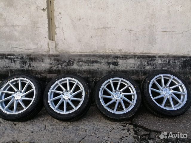 Vossen cvt r17 серебро комплект колес в сборе