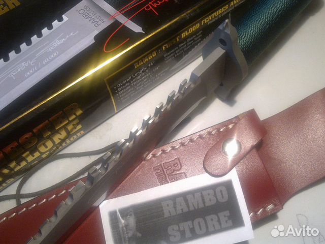 Нож Рэмбо 1 Коллекционный оригинал Stallone signat