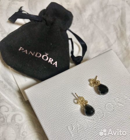 Серьги Pandora золото 585 пробы (текущая коллекция Серьги Pandora золото 585 пробы (текущая коллекция