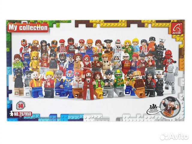 Набор 50 минифигурок аналог лего ausini MY collect