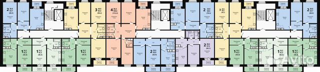 3-к квартира, 90.2 м², 2/10 эт. 3-к квартира, 90.2 м², 2/10 эт.