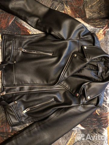 Кожаная куртка косуха Zara