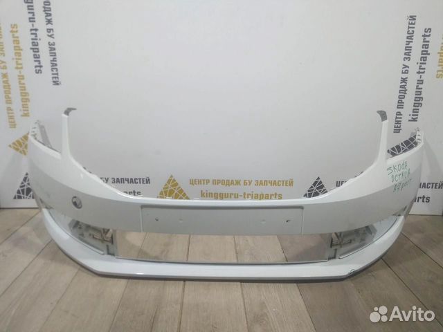 Бампер передний бу Skoda Octavia A7 рестайлинг OEM