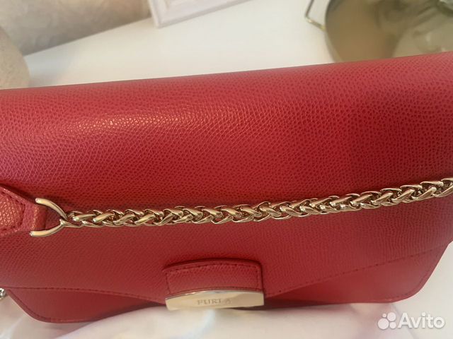 Сумка furla красная оригинал б/у Сумка furla красная оригинал б/у