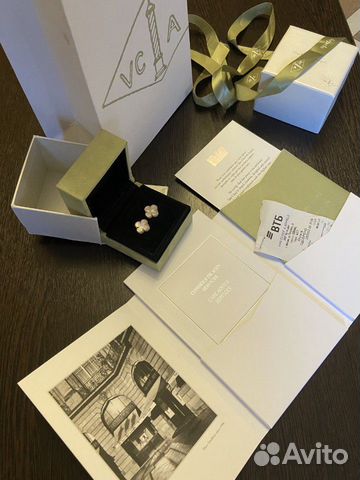 Серьги Van Cleef&Arpels новые