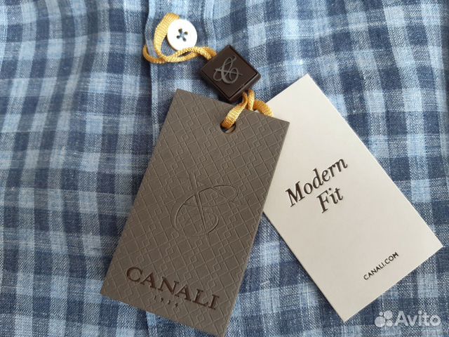 Льняная рубашка Canali в чехле Льняная рубашка Canali в чехле