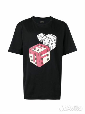 Fendi Dice T shirt in Black Fendi Dice T shirt in Black