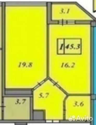 1-к квартира, 45 м², 2/7 эт. 1-к квартира, 45 м², 2/7 эт.