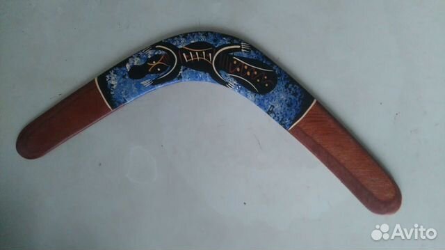 Австралийский бумеранг с росписью 