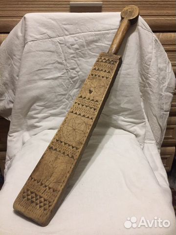 Старинная каталка для глажения белья