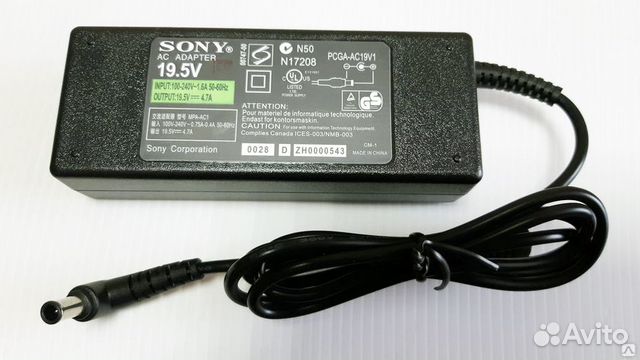 Блок питания 19,5V 4,7A Sony VGN-NR31ZR и др