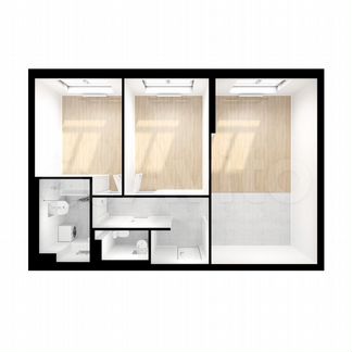 2-к квартира, 54.7 м², 20/24 эт.