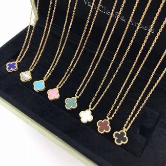 Коллекция Van Cleef мини: серьги, кулон, браслет