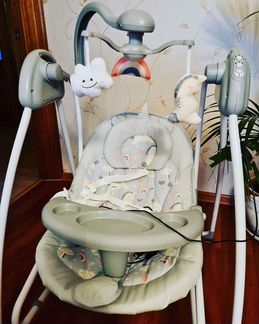 Электрокачели Babycare 2в1 + ванночка в подарок