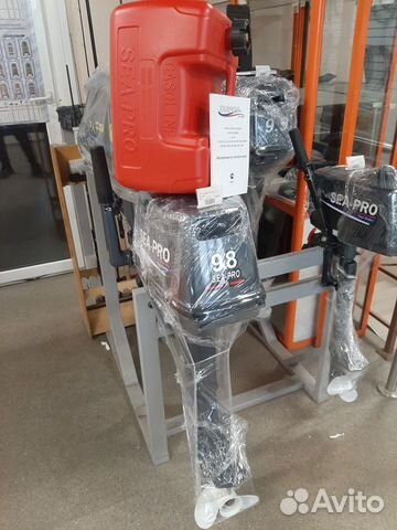 Доставка по РФ-SEA-PRO 9.8+бак 12л+чехол+масло