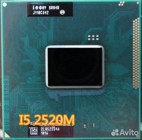 Процессор x4 Intel core i5-2520 для ноутбука