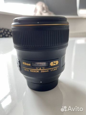 Объектив Nikon nikkor 35mm 1:1.4G