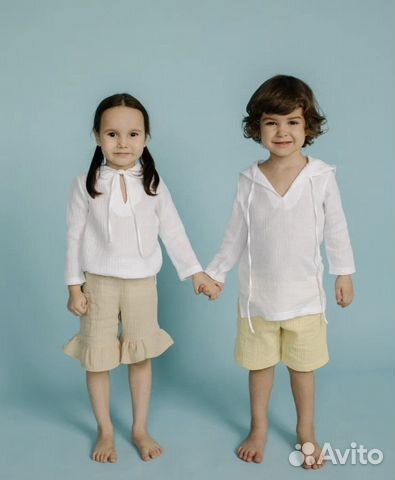 Туника пляжная детская из муслина