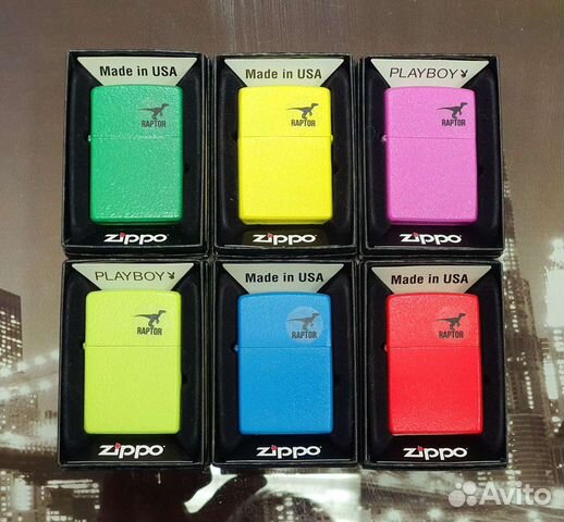 Зажигалки Zippo - Raptor: Neon