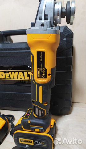 Аккумуляторная болгарка dewalt 125мм 78/5