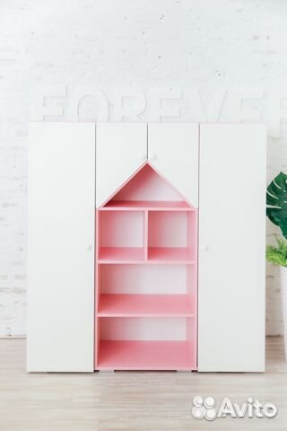 Шкаф стеллаж домик