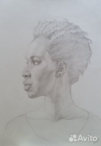 Портрет девушки в профиль