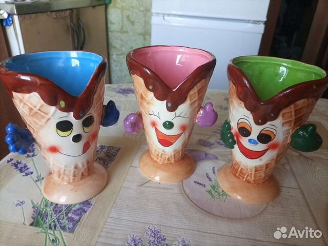 Набор стаканов декоративные керамические
