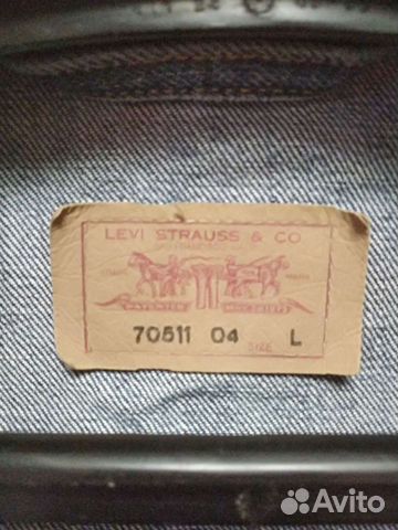 Джинсовая куртка мужская levis l