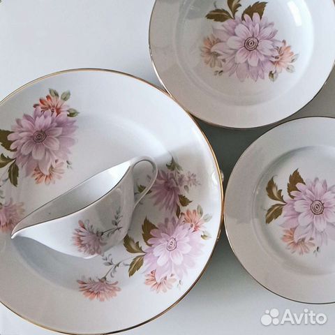 Винтаж СССР Сервиз столовый юфз/неполный