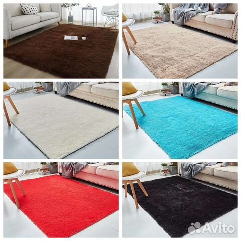 Меховой ковёр разные размеры