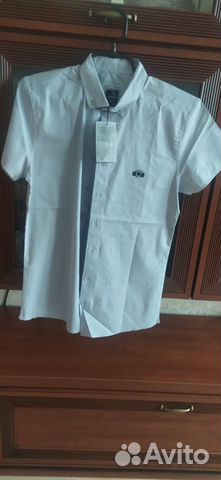 Рубашка новая школьная. Цвет серый 170р Турция