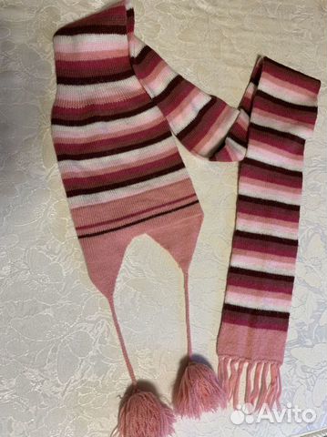 Шапка-шарф для девочки