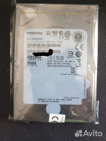Жесткий диск SAS Toshiba 300gb