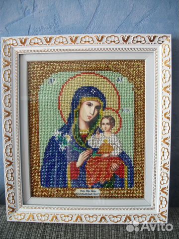 Икона Неувядаемый цвет (бисером)