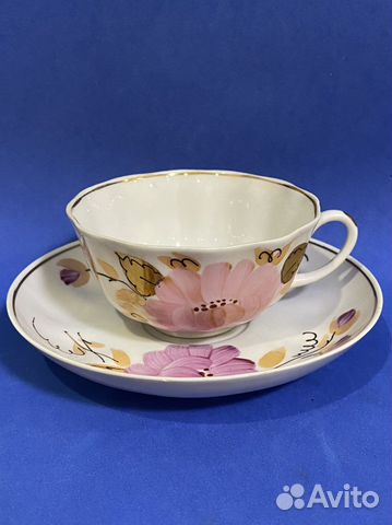 Чайная пара Дулево костяной фарфор