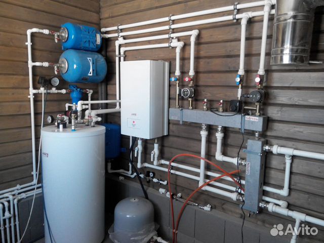 Монтаж системы отопления и водоснабжения