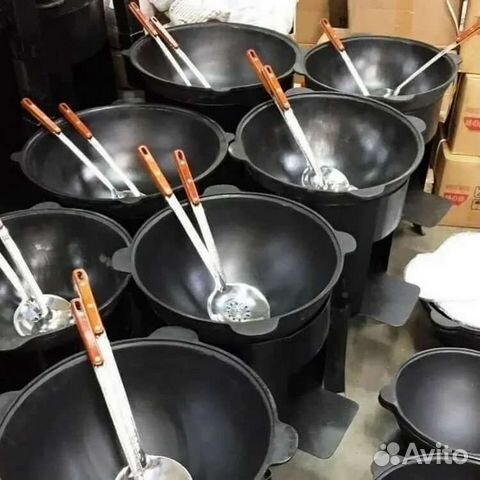 Казан чугунный с печью