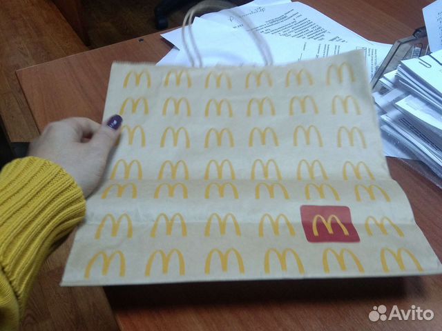 Пакет из макдональдс купить в Москве | Хобби и отдых | Авито