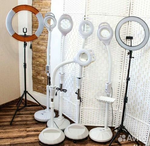 Лампа лупа, кольцевая лампа новая