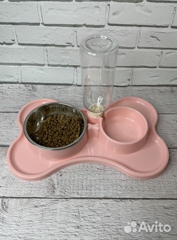 Миска для кошек и собак с поилкой