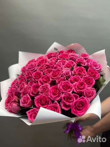 Крупноголовая Роза эквадор. Букет роз 25,51,101