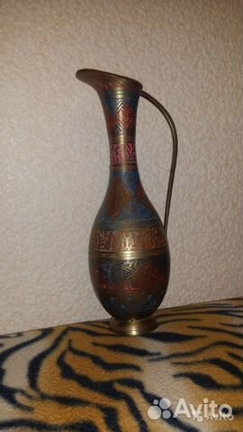 Вазы, кувшины - латунь, эмаль Индия 70-е. годы