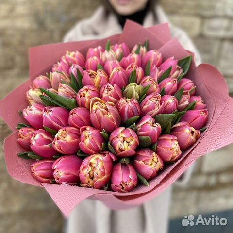 Тюльпаны оптом от 15шт. Букеты. Доставка. Москва