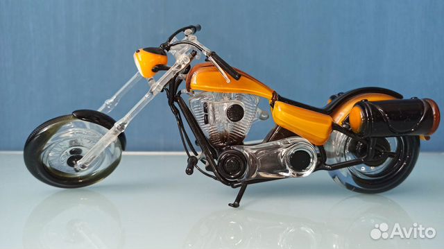 Harley-Davidson chopper мотоцикл из стекла