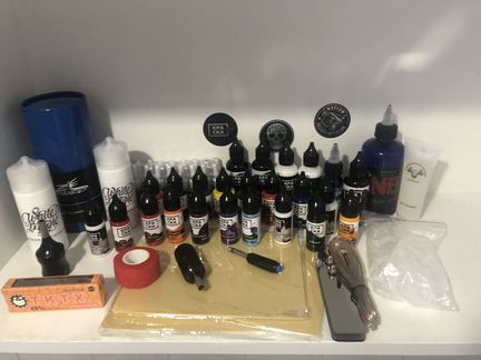 Картриджи, иглы, краски, мази для тату и татуажа