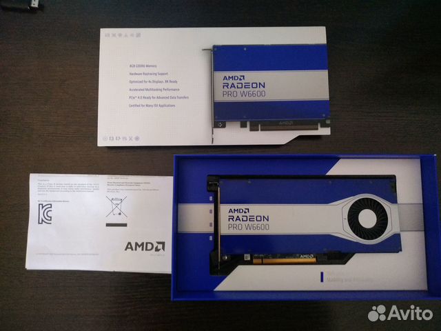 Видеокарта профессиональная AMD radeon PRO 6600